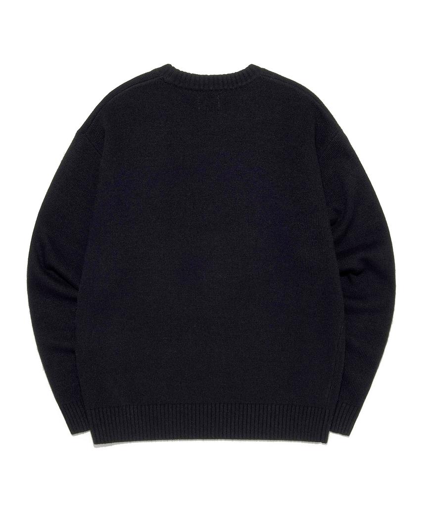 LEE Big Twitch Logo Knit Black