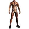 Halloween Tights 3D Digital Printing Adult Cosplay One-piece Costume Men Stage Performance Jumpsuit Dance Party Outfit