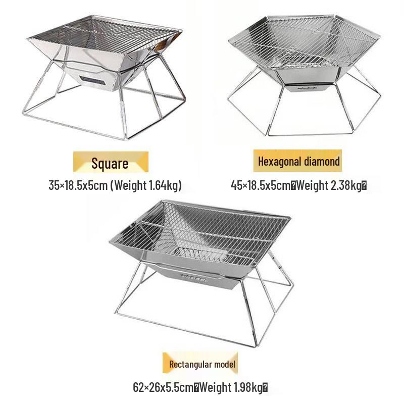 Portable Folding Charcoal BBQ Grill