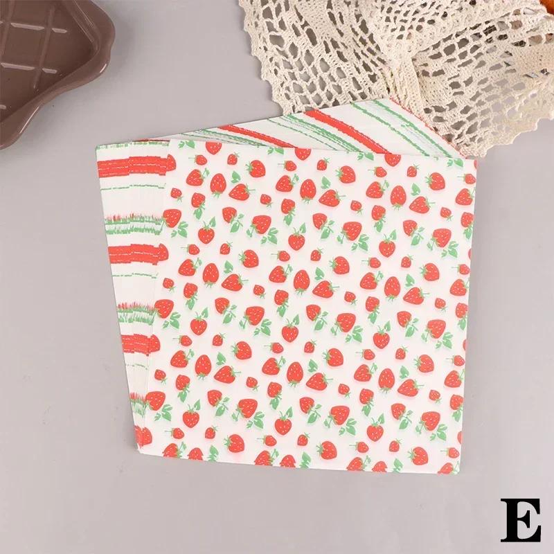 100Pcs Greaseproof Paper Liners Sandwich Wrapping Paper 6 Styles Decor Wax Paper Sheets for BBQ Picnic Festival Party Fast Food