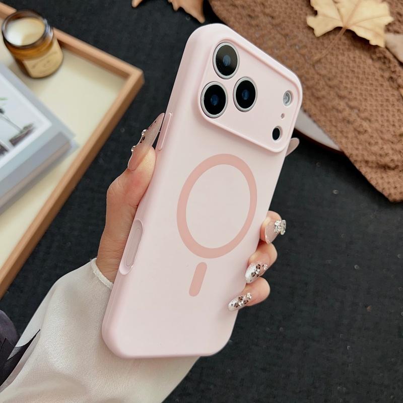 Luxury  Liquid Silicone For Magsafe Case For iPhone 17 Air 16 15 14 13 12 Pro Max Wireless Charging Soft Bumper Cover