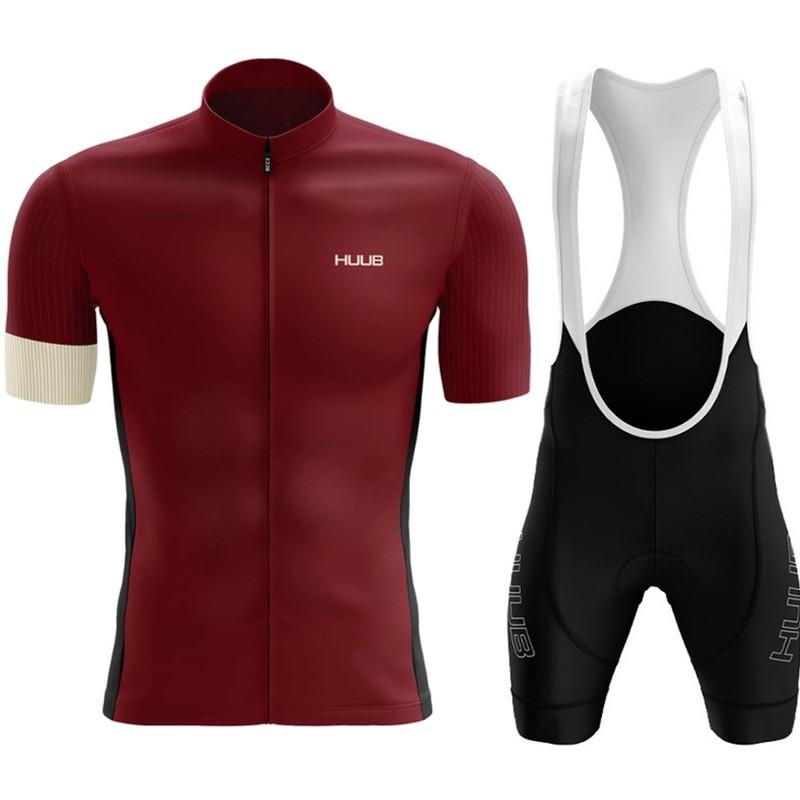 HUUB Conjunto de Maillot de Ciclismo para Hombre Manga Corta Transpirable Secado Rápido Ropa para Bicicleta de Montaña y Carretera
