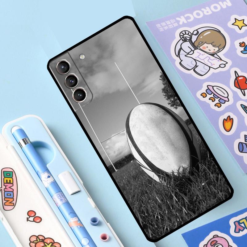 

Rugby Ball Case For Samsung Galaxy S25 Ultra S22 S21 S20 S23 S24 Ultra S9 S10 Plus S25 FE Cover Coque Galaxy S24 Plus