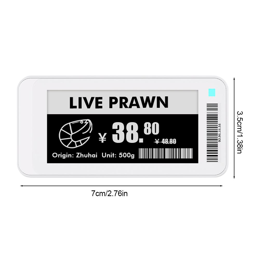 2.1" 2.9 " Electronic Price Tag ESL TFT Screen Shelf Label BT Version App Operating Software Epaper Module EInk Display Screen