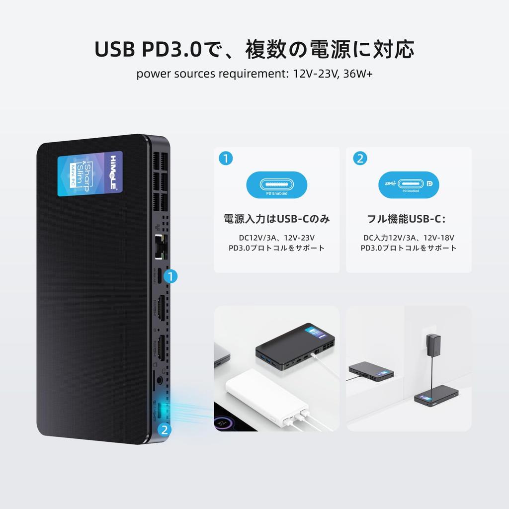 HiMeLE Mini PC Overclock4C N300 Model Red Dot Design Award Winning Mini Desktop Computer with Dual HDMI Output and for and Home Use (32GB Memory/512GB