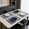 Washable Easy Clean Cotton Linen Dining Mats 12x18 Inch Home Kitchen Restaurant Party Daily Use Decor Rectangular Placemats