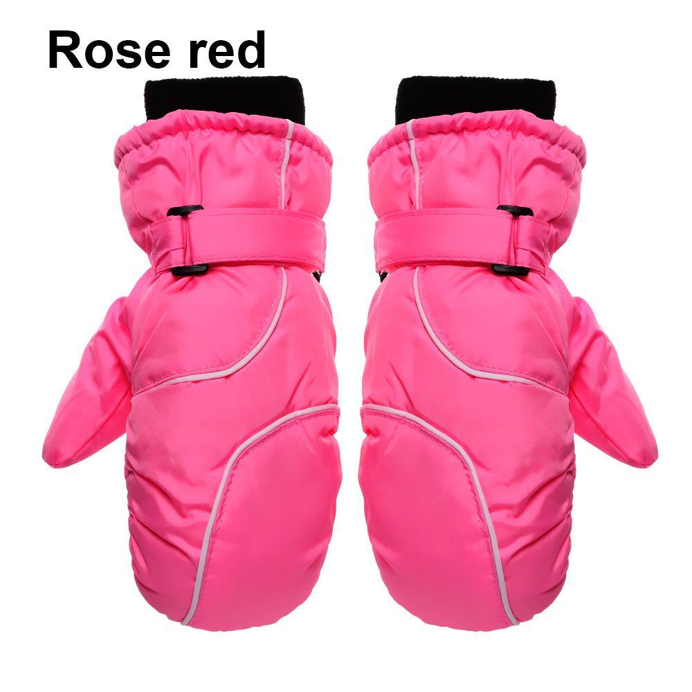 Winter Thicken Warm Children Ski Gloves Windproof Waterproof Snow Snowboard Long-sleeved Mitten