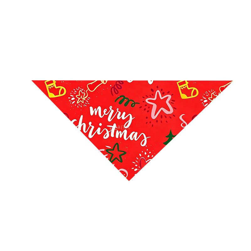 Cute Pet Triangle Bandana Bib Washable Dog Cat Drool Bib Scarf Soft Comfortable Daily Wear Holiday Decor Pet Accessories Supplies A style