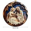 2D Acrylic Jesus Nativity Scene Pendant Christian Tree Ornament The Birth Of Jesus Pendant Home Navidad Decor New Year Xmas Gift