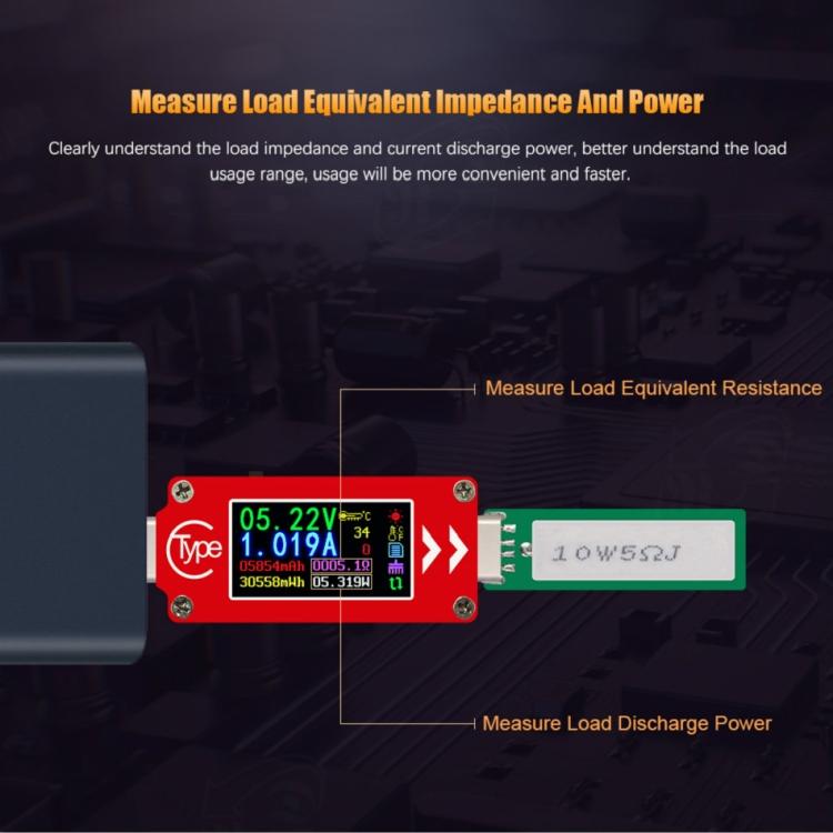 TC64 Color Ccreen PD Fast Charge Detection Type-C Voltage Current Meter Tester