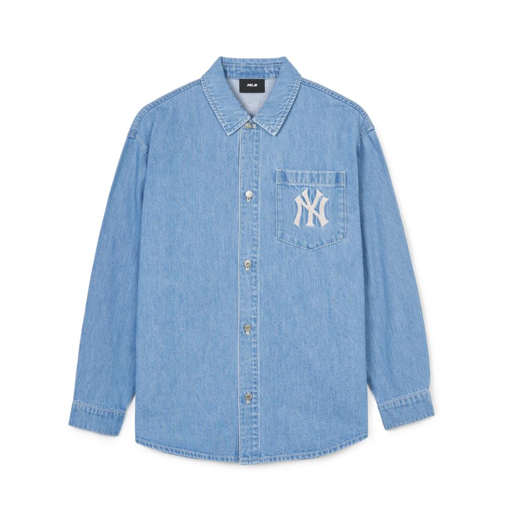 New MLB New York Yankees Denim Jackets Unisex Blue 3ADRB0341-50BLL