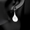 Schnitzblume Löwenzahn Hängeohrring für Damen Edelstahl Weibliche Eleganz Verlobung Hochzeit Schmuck Statement Ohrringe
