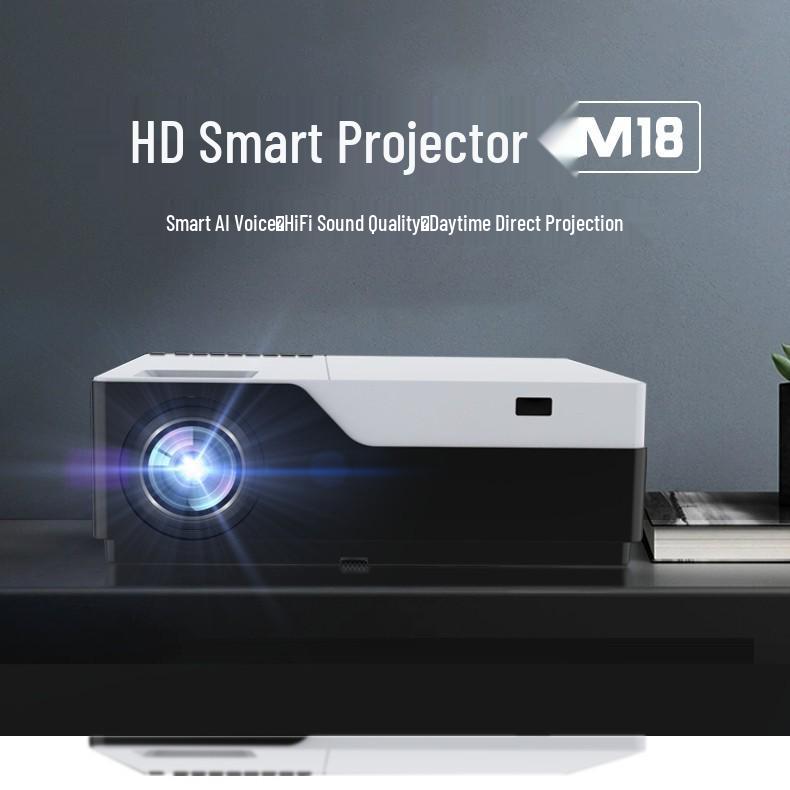 

Home Office M18 HD Projector for Living Room, Bedroom, or Home Theater Multimedia