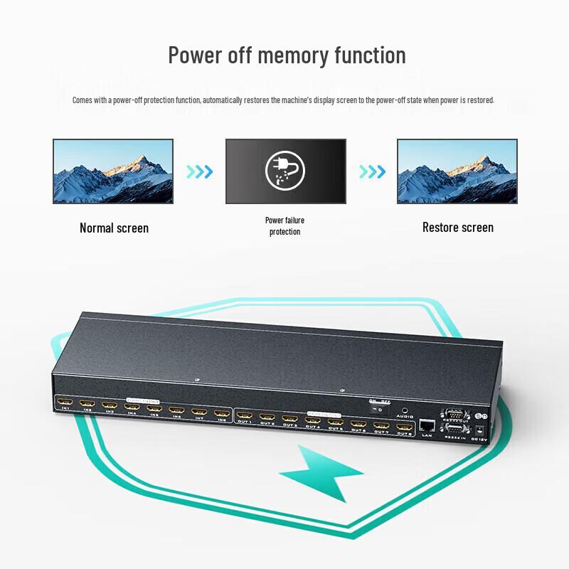 MT-Viki 4K HDMI 8x8 Matrixový přepínač