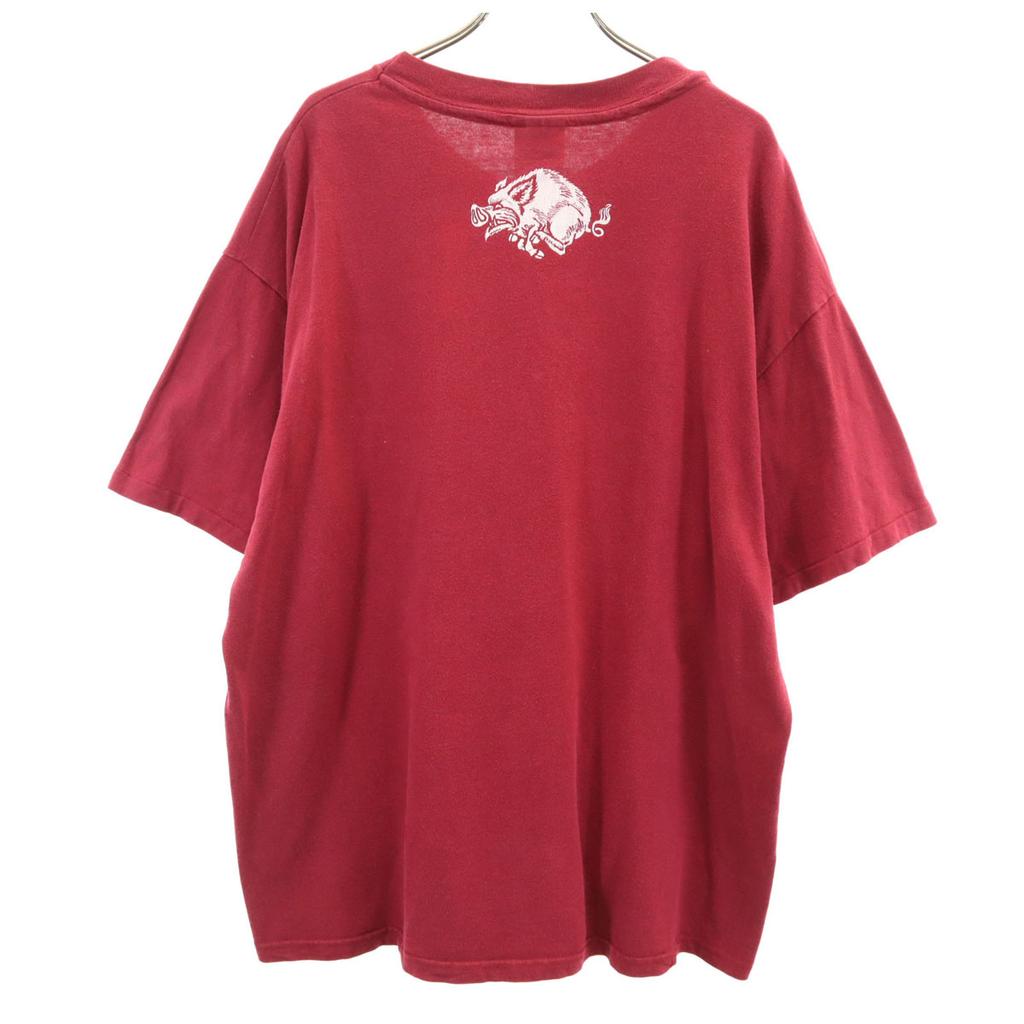 HANES 90s Old USA Made Arkansas Razorbacks Short Sleeve T-shirt Men's Used