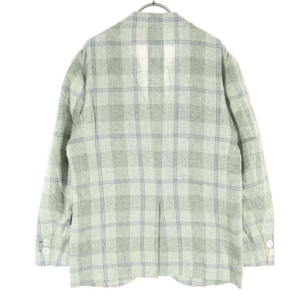 unused FEEL EASY made in Japan Check Pattern Long sleeve tailored jacket Men's Used
