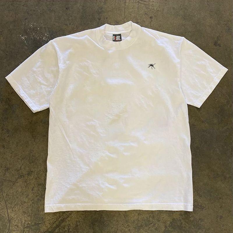 

Make Money for Charity 260G Heavy Weight Pure Cotton! Mosquito Vintage American Letters Couple Clothes for Men and Women Loose White M [260g Heavy weight pure cotton]]