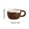INS Creative Coffee Cup Irregular Imitation Coconut Shell Water Cup Coconut Ceramic Mug  Household