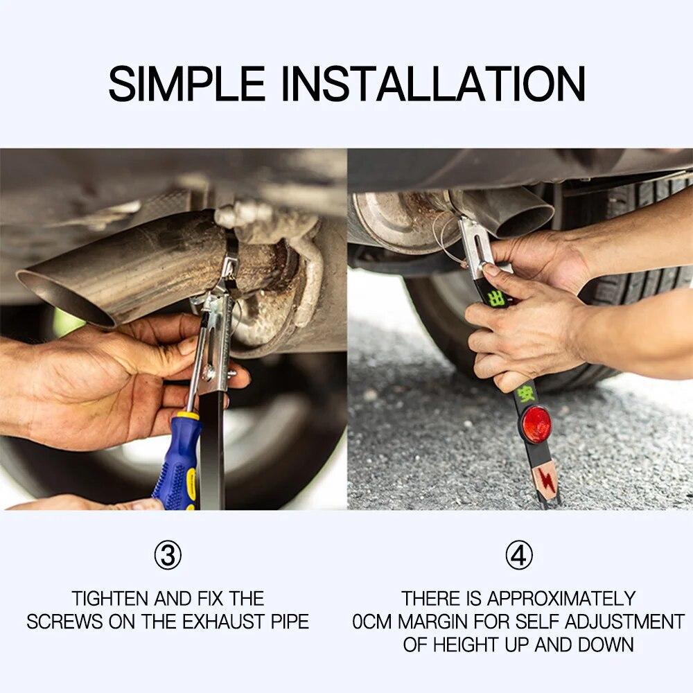 Adjustable Car Anti Static Strip Earth Belt Ground Wire Strap Vehicle Safe Driving Tool Exhaust Pipe Car Reflective Strips
