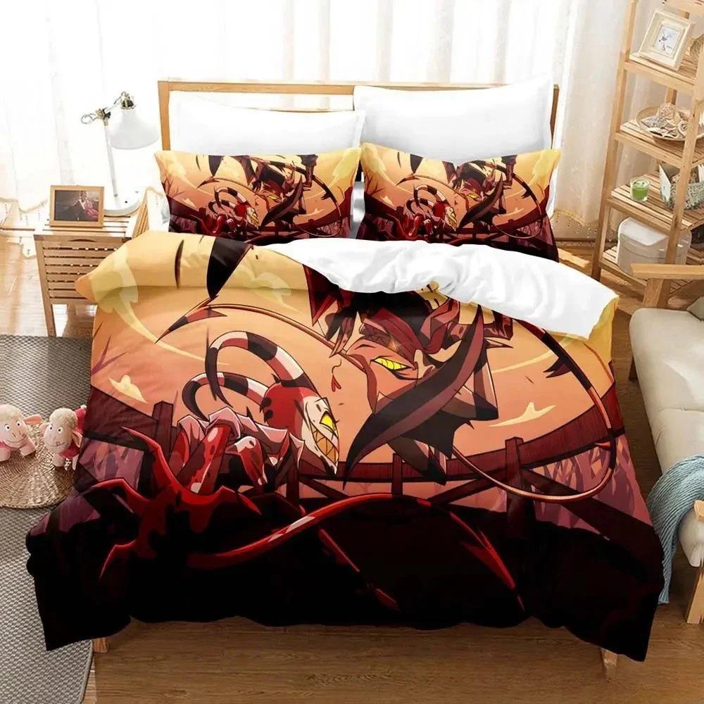Home Living Luxury Gaming Loona boss Bedding Set Cartoon Anime three-piece set Adult Kid Bedroom Duvet cover Sets 3D Print Anime