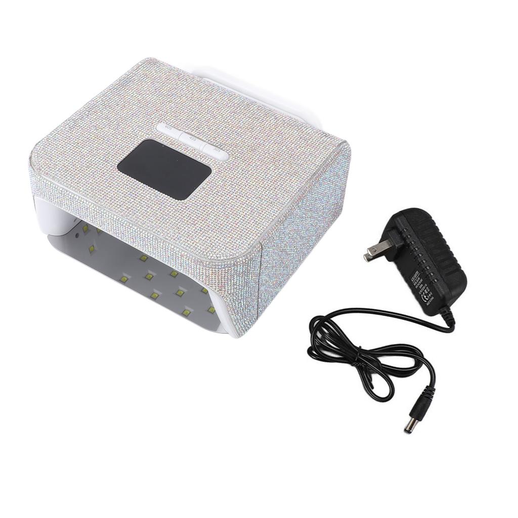 Cordless Nail Light with Rhinestone Rechargeable 220W High Power Quick Dry LED Manicure Lamp