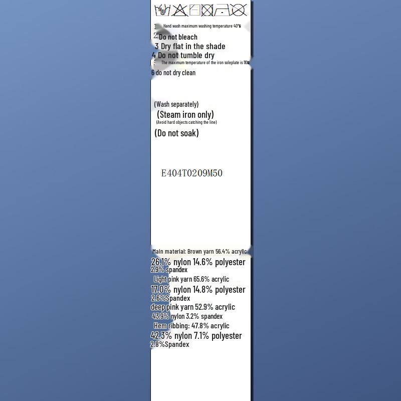 Sancai Women's 2025 Winter Plaid Knit Cardigan