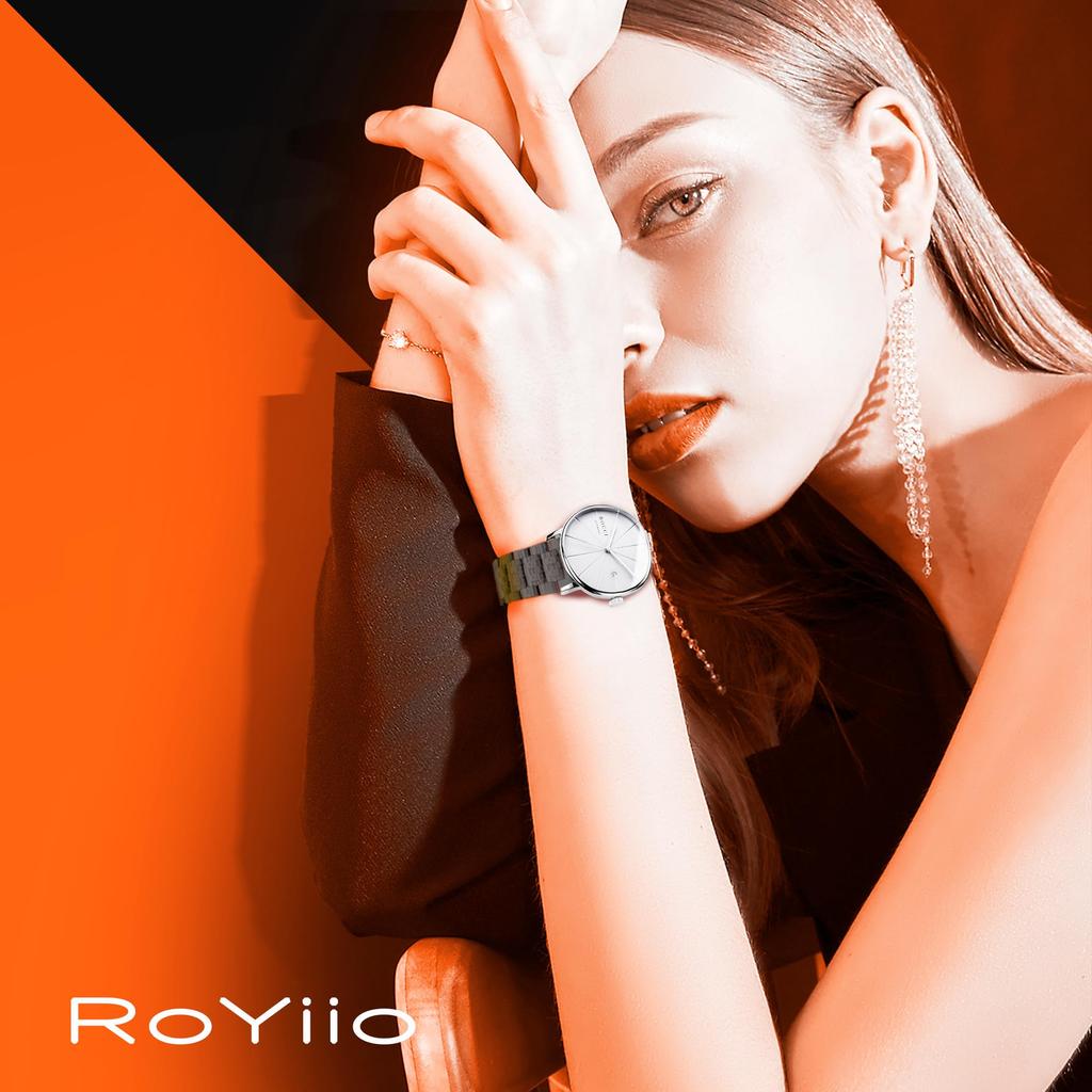 20mm Replacement Watch Stainless Beautifully Polished Stainless Steel Unisex Black [RoYiio] Band, Steel, Band, -