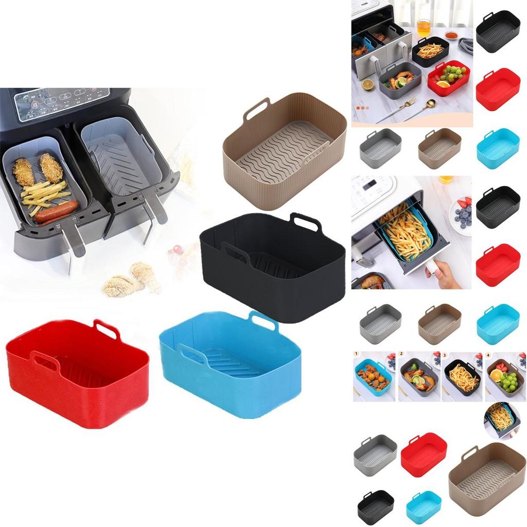 Quadratische Heißluftfritteuse Backplatte Ungiftige Und Hitzebeständige Silikon Einlage Korb