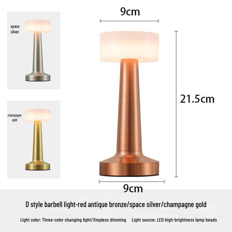 Retro Mushroom Desk Lamp - Color-Changing Eye Protection Bedside & Study Light