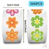 500Pcs/Roll Danish Flowers Art Kids Rewards Stickers - DIY Scrapbooks Album Decor Sealing Label Decals