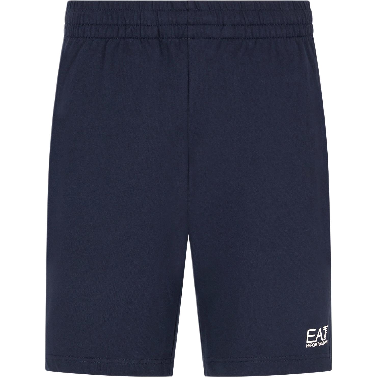 Emporio Armani EA7 Полосатые Повседневные Шорты Три Четверти Мужские шорты Синий 8NPS65-PJVRZ-1562 L