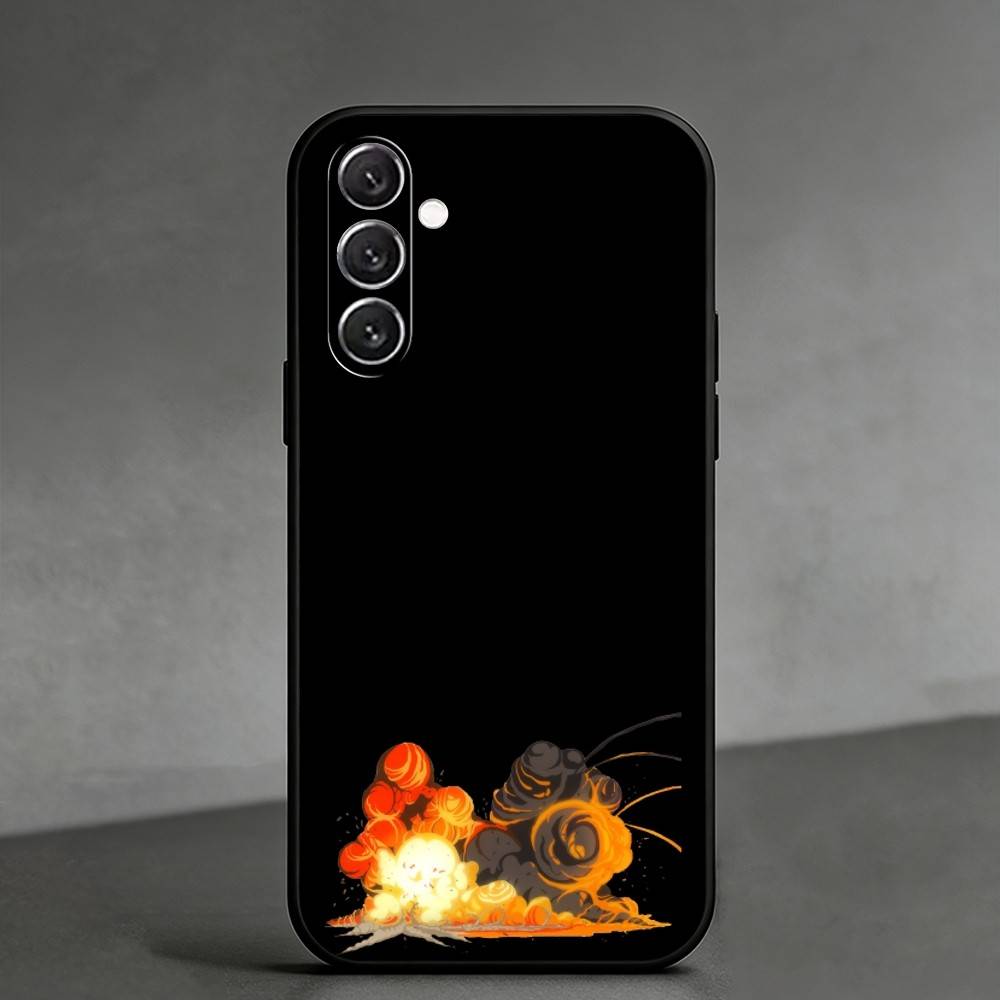S-Stylistic explosion Phone Case For Samsung Galaxy A91,80,73,72 ,71,53,52,32 ,31,22,21s,20,Soft Black Case