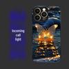 Leuchtende Anti-Rutsch-Handyhülle für iPhone 16 Pro Max & Huawei bei eingehendem Anruf - Soundaktiviert, Verschleißfest, Siebenfarbiger Schutz.