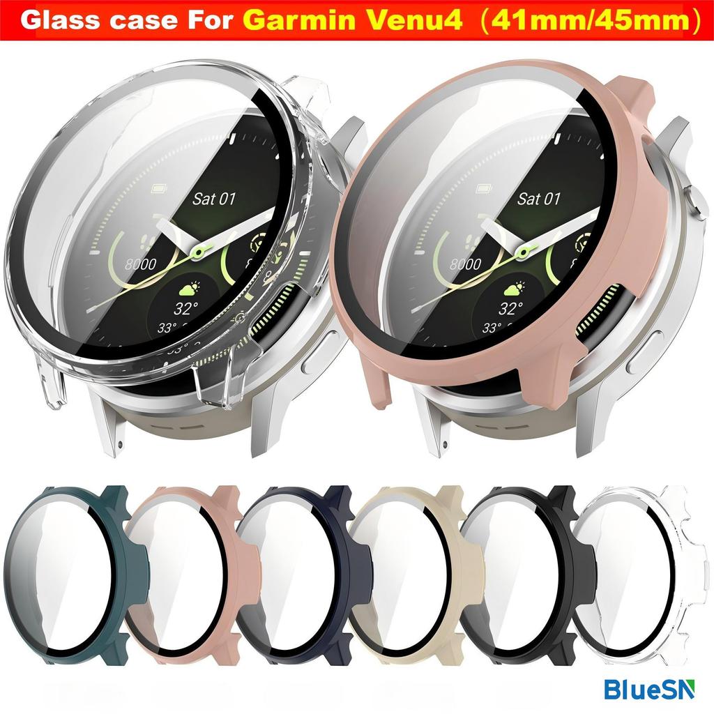 Tempered Glass Case for Garmin Venu 4 41mm 45mm Watch Case Screen Protector for Garmin Venu4 Case Cover Venu4 Accessories