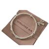 Live Broadcast Bowknot Wind Bell Bracelet Ms. Korean Dream Silver Fried Dough Twists Bracelet Push Pull Bracelet