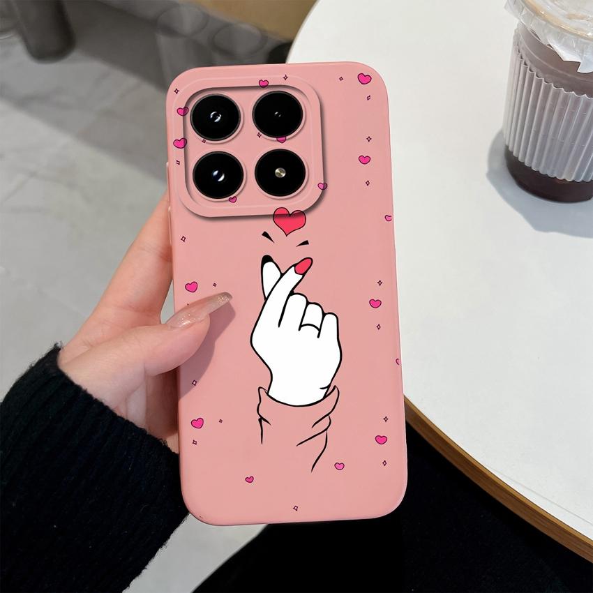 Multicolored Love Heart Patterns Phone Case For Xiaomi 17 15 15T 14T Pro Poco M7 M8 F7 F8 C71 C75 Shockproof Silicone Back Cover Shell For Xiaomi Capa