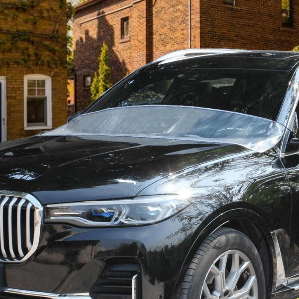 Car Frost Windshield Cover Car Window Rain Gutter Dust-Proof Guard Protective Pad Block Fallen Leaves For Fall Winter Snow Women