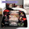 Cartoon Pattern Bedding Quilt Set Quilt Cover Pillowcase Home Decoration Birthday Gift (1 * duvet cover + 2 * pillowcase, without core)