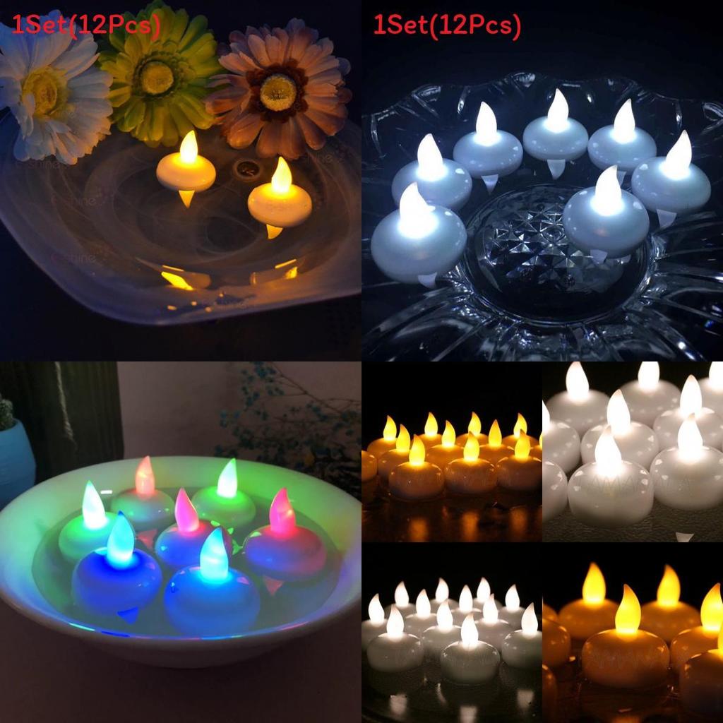 Waterproof Led Candle Light For Romantic Decor With Floating Water Effect For Home Use