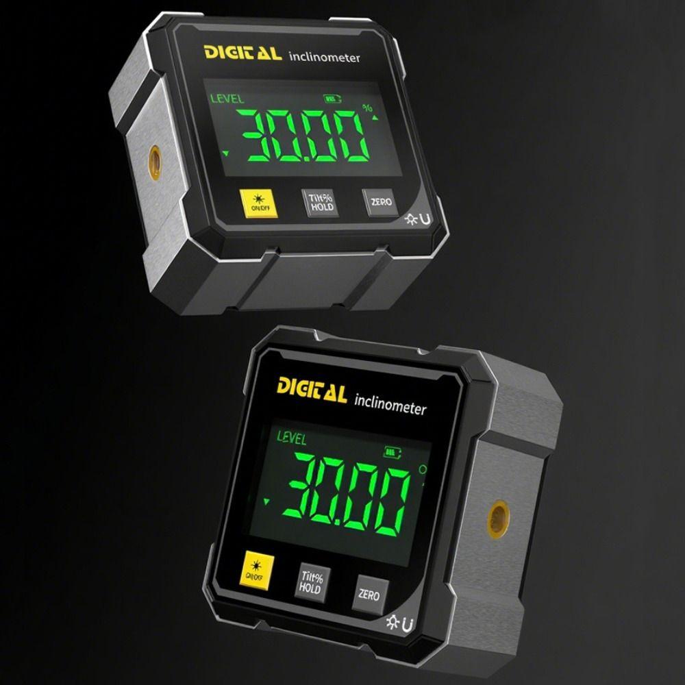 Rechargeable Double Sided Laser Inclinometer Four Sided Magnetic Slope Level Angle Level  Household