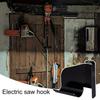 Wieszak na piłę łańcuchową Wytrzymały metalowy elektryczny hak ścienny do piły łańcuchowej Garaż Szopa Uchwyt do przechowywania piły łańcuchowej Organizer Stojak