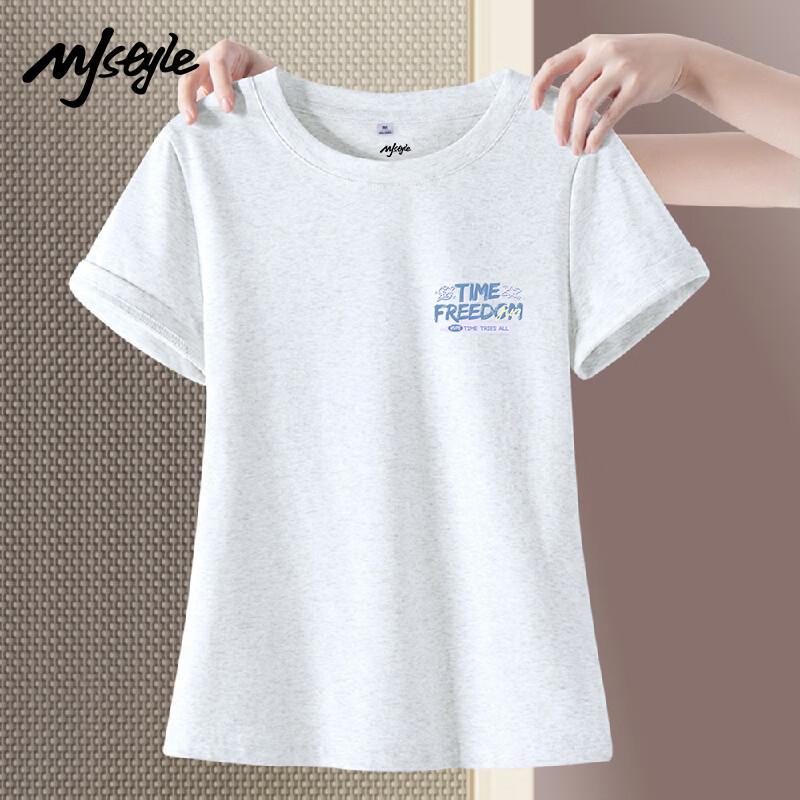 

MJ STYLE Women s Round Neck Short Sleeve T-Shirt XXL