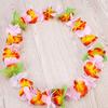 LIOOBO Hawaiian Leis, Set of 12 Colorful Artificial Flower Necklace Garland for Tropical Parties, Beach Hula Dance, and Costume Accessories