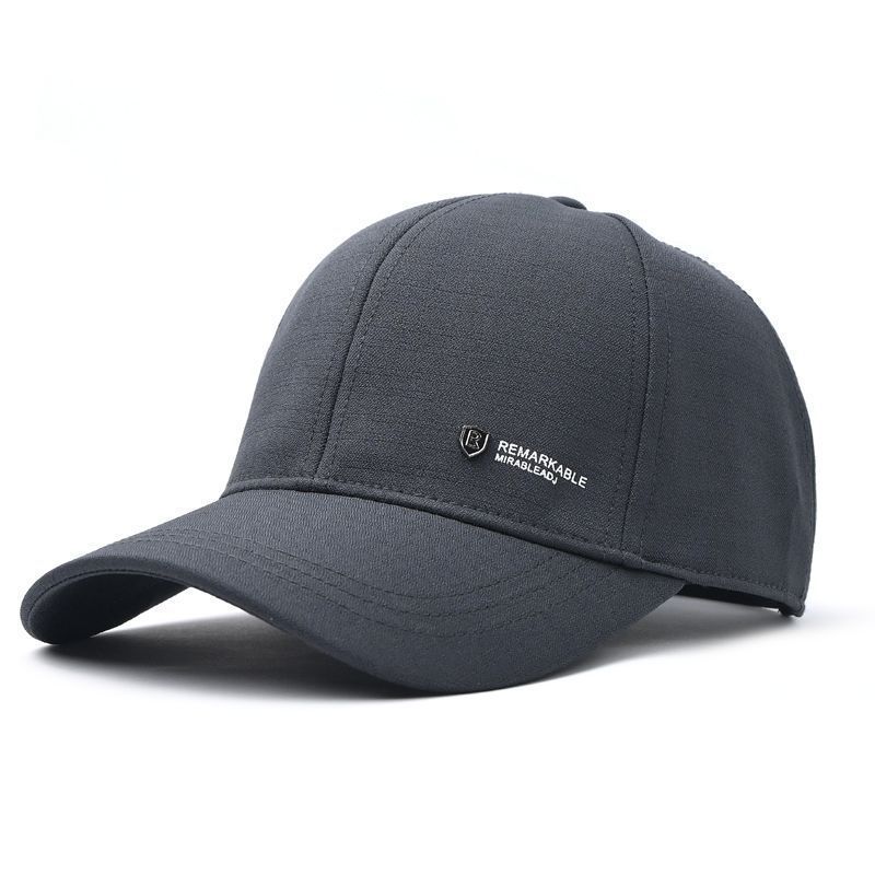 

Summer Hat Men s Non-Fading Mesh Breathable Baseball Cap Sun-Proof Sun-Proof Hard Top Middle-Aged and Elderly Peaked Cap Outdoor R does not fade: Gray Adjustable free size 55-60cm