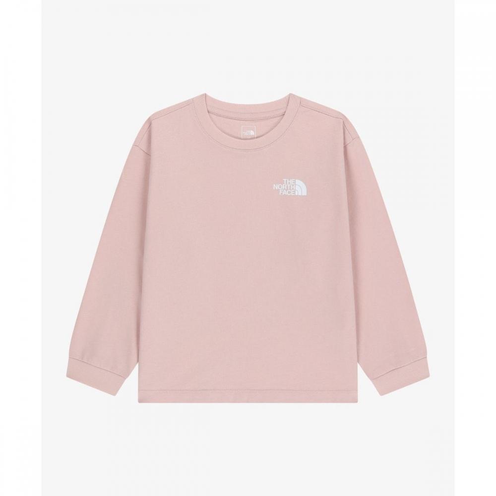 The North Face Kids Long Sleeve Tee Soft Pink Nt7ts01u SOFT PINK/110