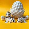 Sports Ball Dragon Egg Toy with Articulated Dragon Inside 3D Printed Baseball Football Basketball Volleyball Bowling Egg Dragon Fidget Toy