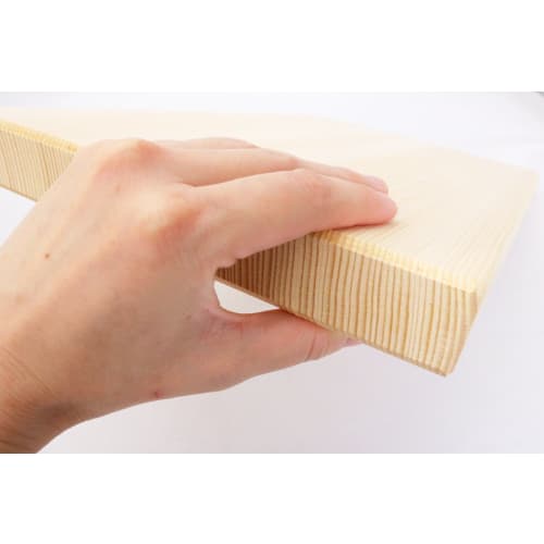 Ichihara Woodworks Wide Wooden Cutting Board with Metal Handle, 39 X 23cm