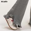 M.Latin Girls' Ruffled Knit Flare Pants