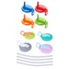 Pack Of 4 Silicone Can Covers with Straw for Sodas and Beer Spill Proof Beverage Juice Can Lid for Outdoor Activity