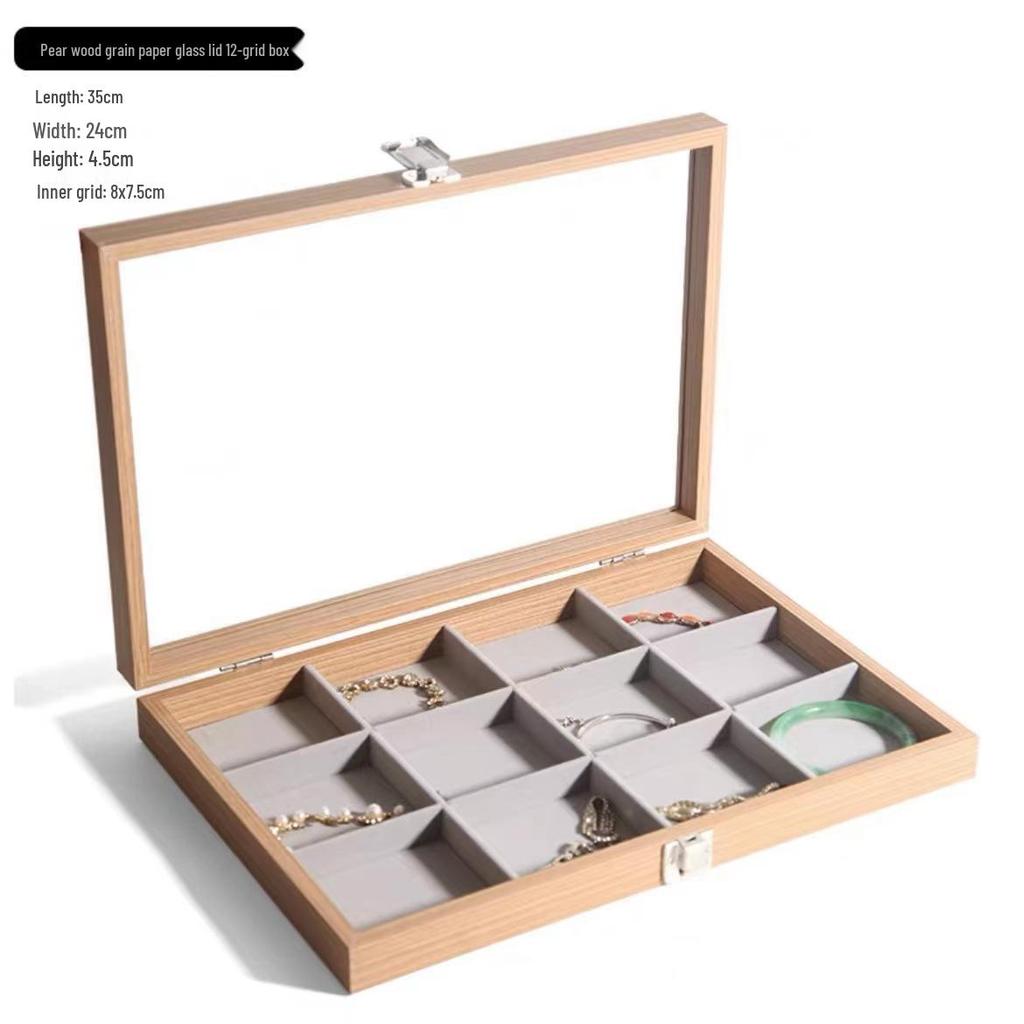 New Dustproof Jewelry Box with Lid for Bracelets & Jade Jewelry
